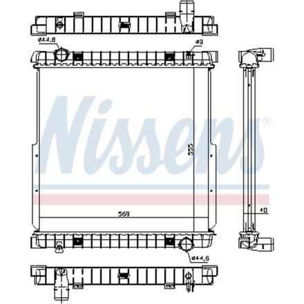 Radiator, motorkoeling NISSENS 63333