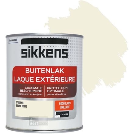 Sikkens - Buitenlak Hoogglans - Ivoorwit - 750 Ml
