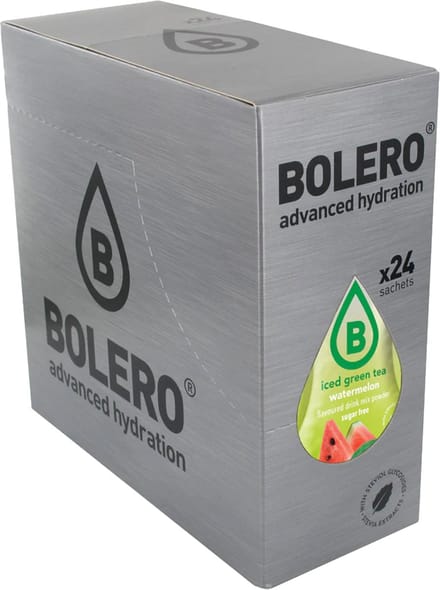 Bolero Iced Green Tea (24x8g) Watermelon - Intra- & Post-Workout - Intra-Workout