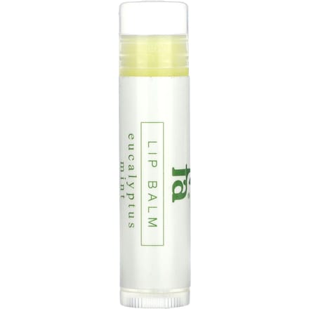 Foods Alive, Biologische Lippenbalsem, Eucalyptus Munt, 0,15 oz (4,25 gram) white