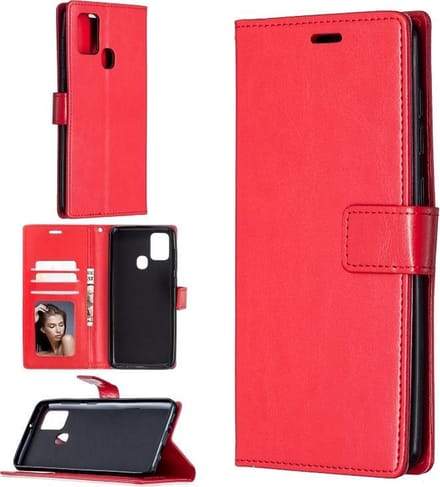 hoesje Geschikt voor: Huawei P Smart 2020 book case rood