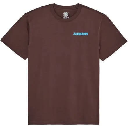 Element Pleasure T-shirt Met Korte Mouwen Bruin L Man