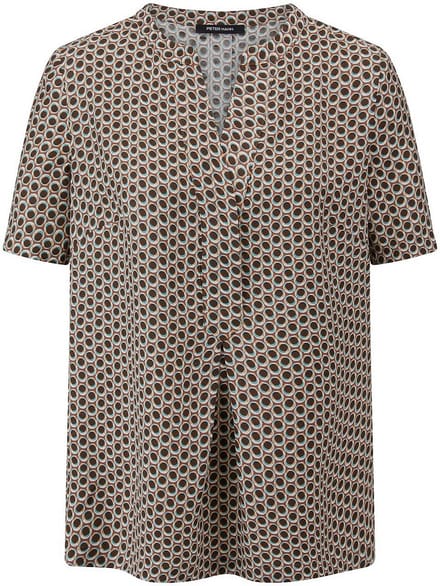 Blouse Van Peter Hahn bruin