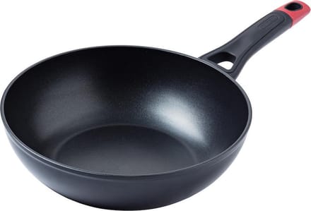 Pyrex Optima Wok Pan - Aluminium - Ø28 cm - Zwart