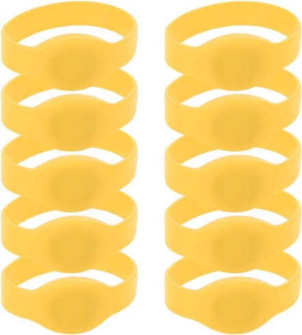 Toegangscontrole Polsband - RFID Armband - Veilige Toegang - ISO 14443 Standaard - 10 Stuks - Gemengde Kleuren
