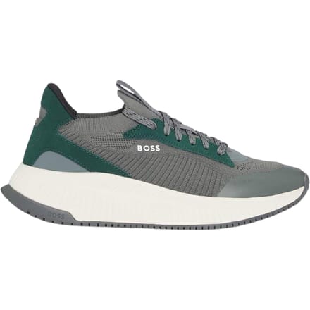 Boss Heren TTNM EVO Suède Sneakers (Groen)