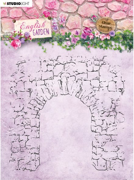 Stempel - Clear stamp - Studio Light - 14x14cm English garden nr.434