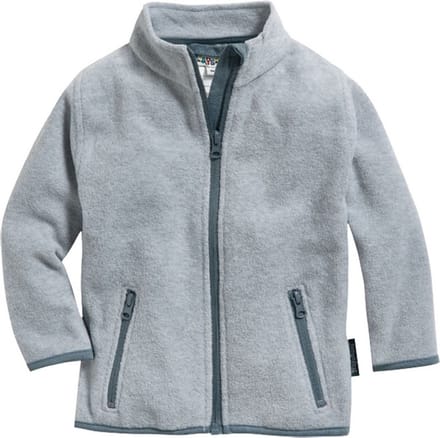 Playshoes fleece jasje uni grijs