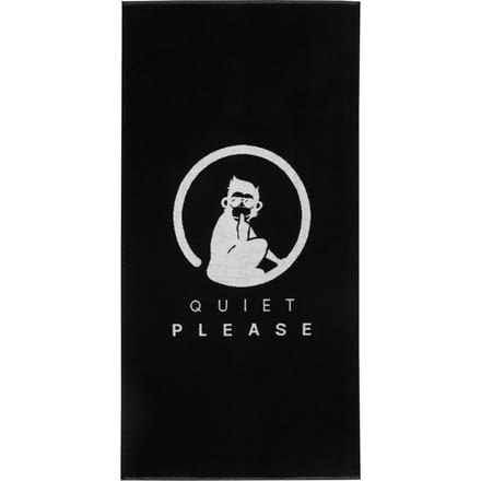 Quiet Please Performance 70x140cm Handdoek-Zwart