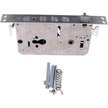 Deurvergrendelingscilinder Multifunctionele mechanische en vingerafdruk deur insteekslot gray
