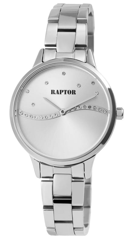Raptor Dameshorloge Roestvrij staal Flake, Strass