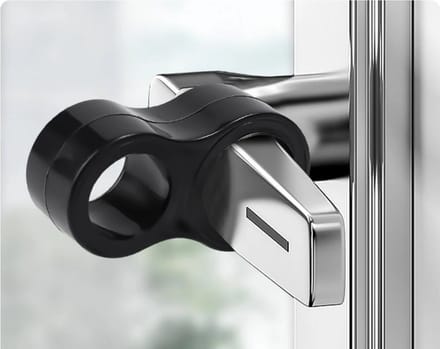FSW-Products - 2 Stuks Deurstoppers Zwart - Deurklinkbuffers - Deurbescherming - Muurbeschermers - Stootdoppen