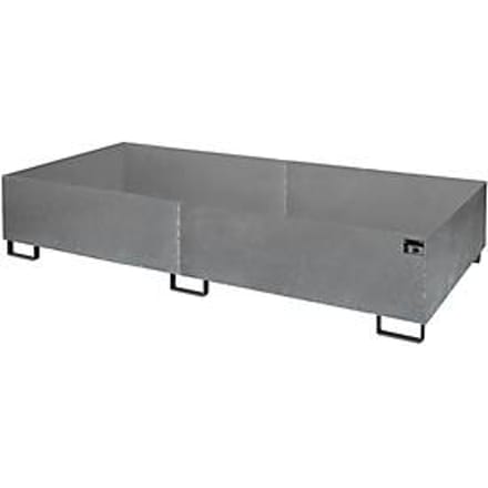 Stellinglekbak type RW/RW 2700-3, zonder rooster, gegalvaniseerd
