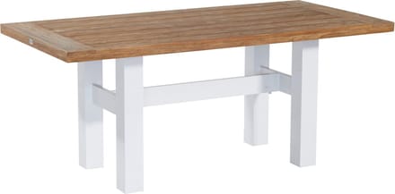 Hartman Yasmani Tuintafel L180 X B90 X H75 - Vintage Bruin Teakhout - Wit H-Frame