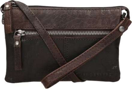 Spikes & Sparrow Bronco Crossbodytas Kleine Dames - Leer - Bruin