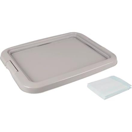 Flamingo - Puppy Trainer Plateau + 10 pads - Grijs - 47x36x3.4cm