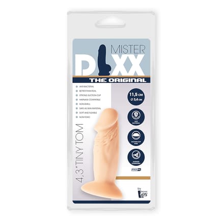 Dreamtoys Mr. Dixx Tiny Tom 4.3 inch dildo - beige - 11.5 cm