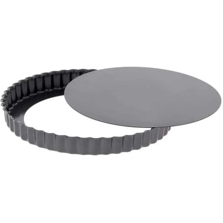 uitneembare gegroefde ronde taartvorm 28cm - de buyer - 4706.28