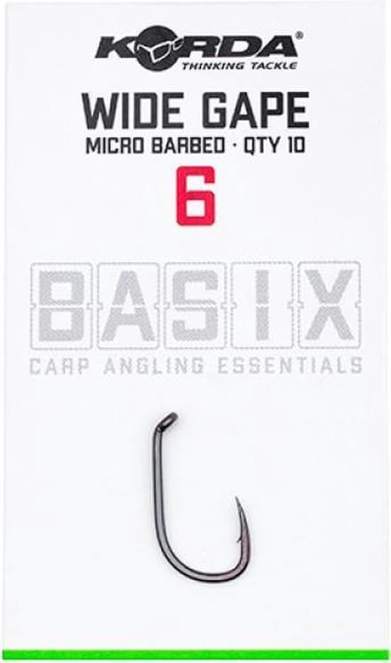 Korda Basix Wide Gape Micro Barbed #6
