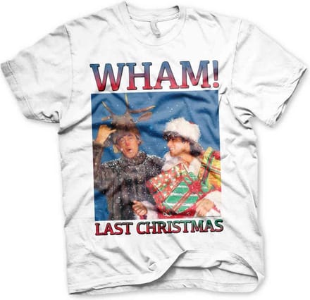 Wham! Heren Tshirt -S- Last Christmas Wit