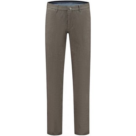 Com4 Broek Modern Chino Collection Fine Mini Pattern Bruin / male