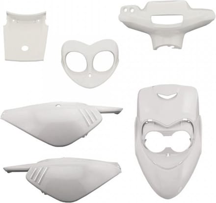 Kit carénage One pour Scooter MBK 50 Next Génération 1995 à 2001 blanc perlé Neuf