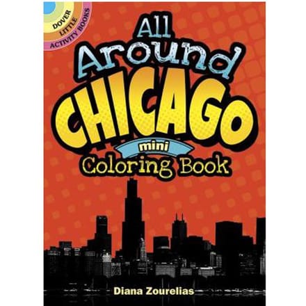 All Around Chicago Mini Coloring Book - Diana Zourelias