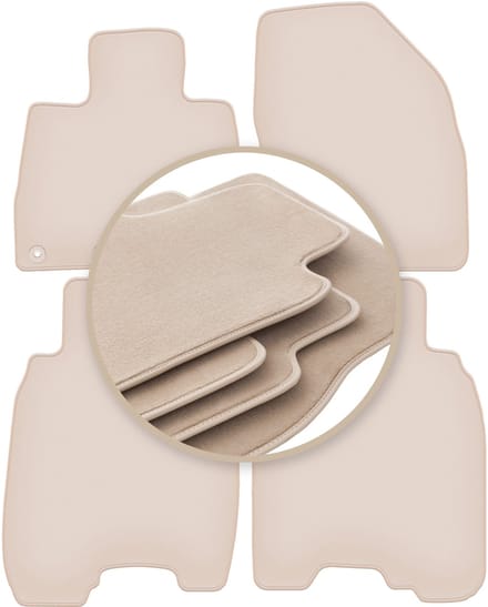 PREMIUM beige vloermatten voor: Honda Civic VIII hatchback 2006-2012
