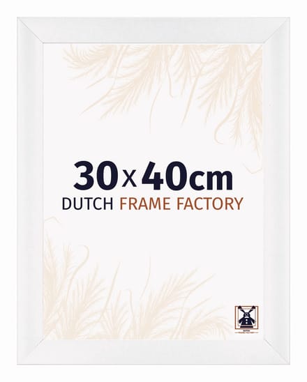 Fotolijst 30x40 cm - MDF - Wit Hoogglans - Praag