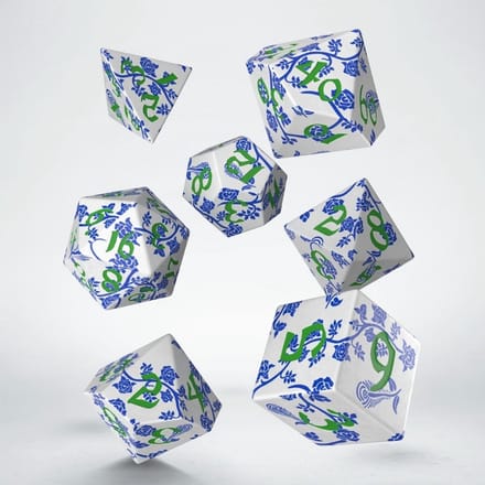 Full Art Dice Set - Porcelain