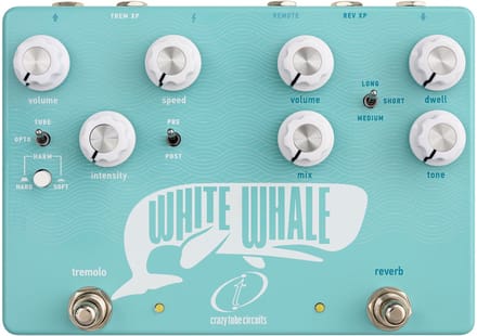 Crazy Tube Circuits White Whale V2 Spring Reverb/Tremolo - Effect-unit voor gitaren