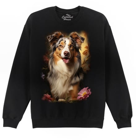 Australische Herder Australian Shepherd Portrait The Coloured House Sweater M