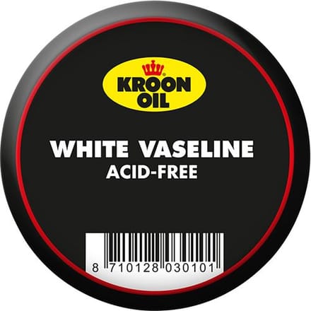 Kroon-Oil Witte Vaseline - Zuurvrij Smeermiddel - Isolatiemiddel - 65ml - Wit