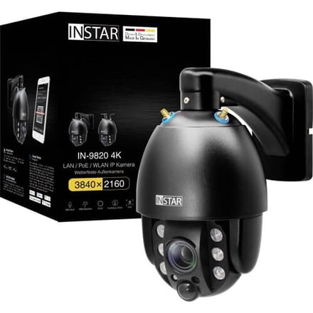 INSTAR IN-9820 4K schwarz 18003 IP Bewakingscamera LAN