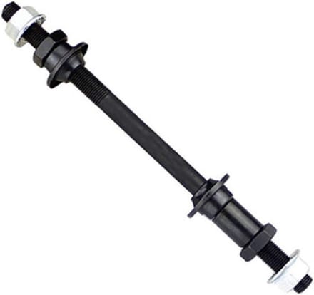 Fiets Achteras - Verlengde As - Fiets Reparatie - Stalen Constructie - 240mm - Zwart