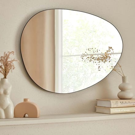 Milton & Oldbrook Wandspiegel 43 x 61 cm Pisa Zwart