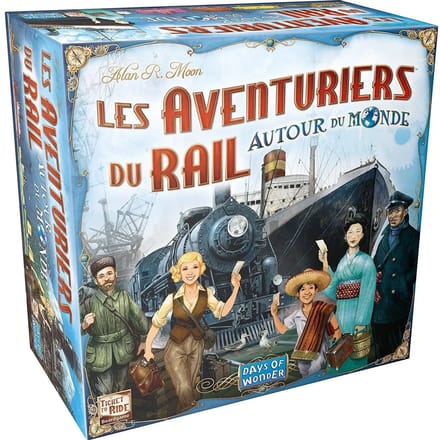 Bordspel De Avonturiers van het Spoor Rond de Wereld Days of Wonder