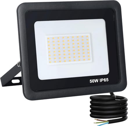 Krachtige LED Buitenlamp 50W Warm Wit - 5000 Lumen Watersparende Schijnwerper IP65