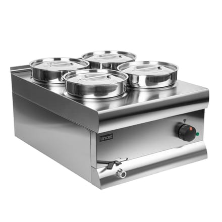 Lincat Silverlink 600 Bain Marie Bs4w 4 X 4,5l - Lincat J953 - Horeca & Professioneel