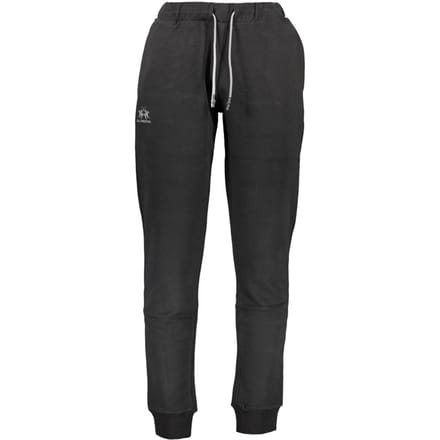 La Martina Zwarte Katoenen Heren Sweatpants
