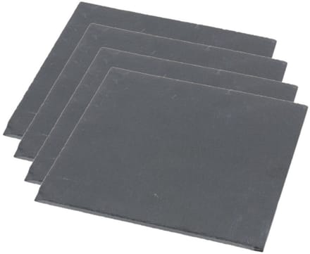 Set van 4x stuks leisteen serveerplanken 30 x 30 cm