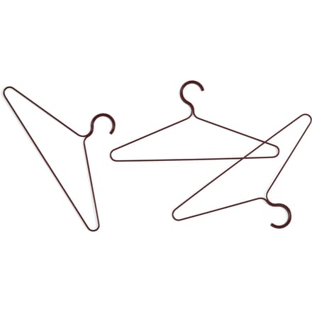 HAY Colour kleerhanger (set van 3) - maroon red