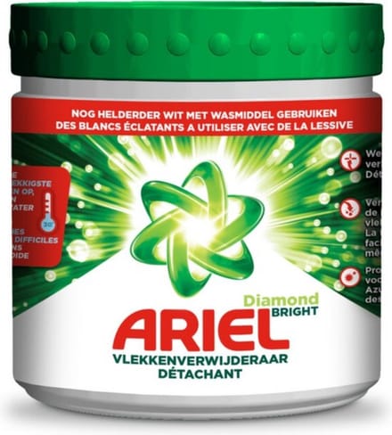 Ariel Diamond Bright - Vlekverwijderaar Poeder - Witte Was - 30 Wasbeurten