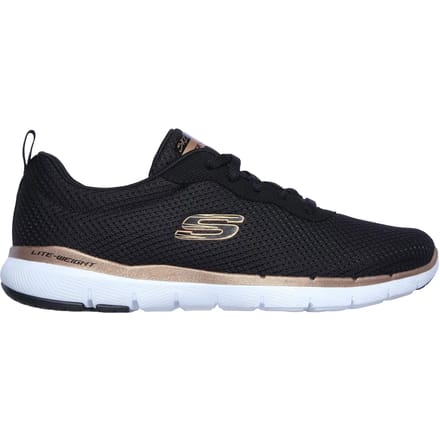 Skechers Flex Appeal 3.0-First Insight Dames Sneakers - Black/Rose Gold