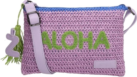 Zebra Trends Moana Crossbodytas - Schoudertas - Riet - Zomer - Dames - Lila