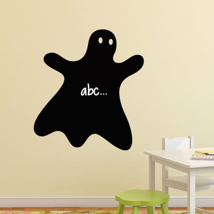 Schoolbordsticker - uitwisbare zelfklevende muurstickers - SPOOKKARICATUUR - 55x50cm
