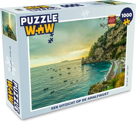 Puzzel Uitzicht op de Amalfikust - Legpuzzel - Puzzel 1000 stukjes volwassenen