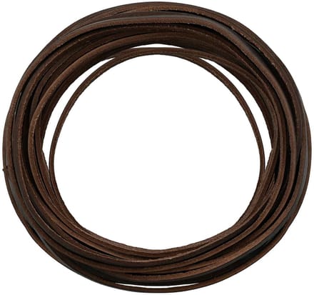 vidaXL - Leren - riem - 1 - Donkerbruin - 1000 - x - 0,4 - cm - Leer