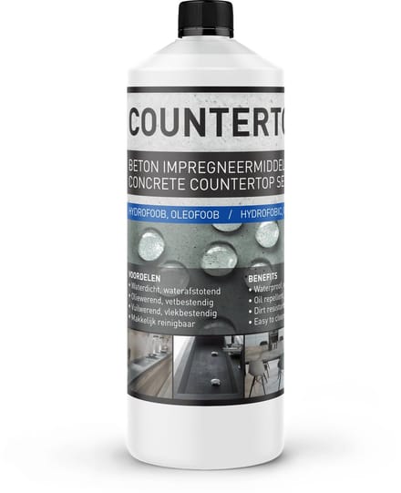Waterdicht en olie werend beton impregneer middel - Countertop Pro 1L (6m2)