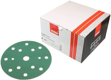 RUPES HQ400 Polyester Schuurschijven 150mm met 17 gaten P 280 / 100 stuks